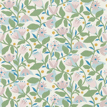 113283 Dancing Daisies Oakham Lilac Wallpaper by Scion
