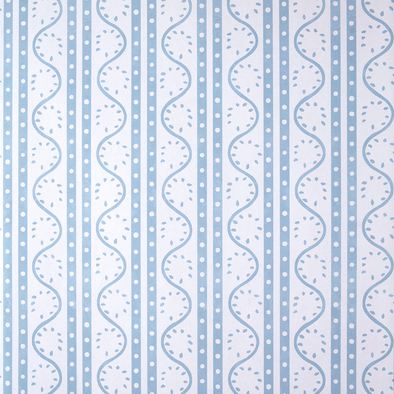 113286 Split Pea Oakham Coast blue Wallpaper by Scion