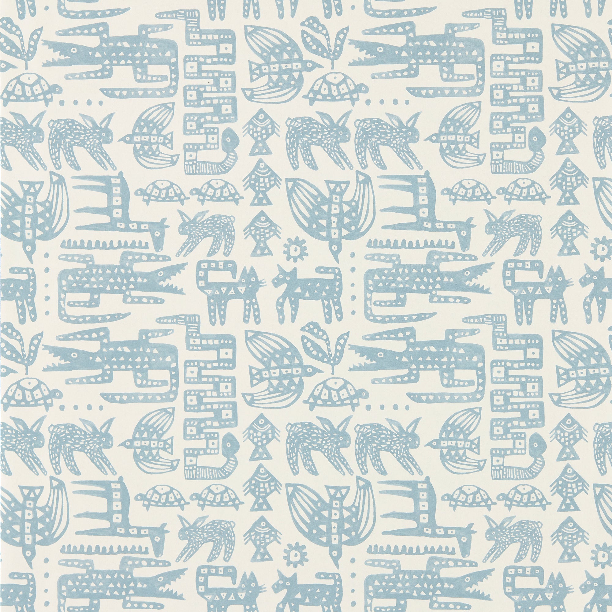 113288 Twycross Oakham Coast blue Wallpaper by Scion