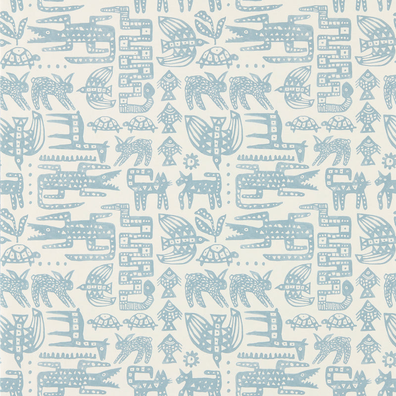 113288 Twycross Oakham Coast blue Wallpaper by Scion