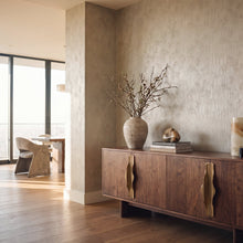 Prism Silver Grey / Beige New Touch Wallpaper by Galerie — roomshot 1