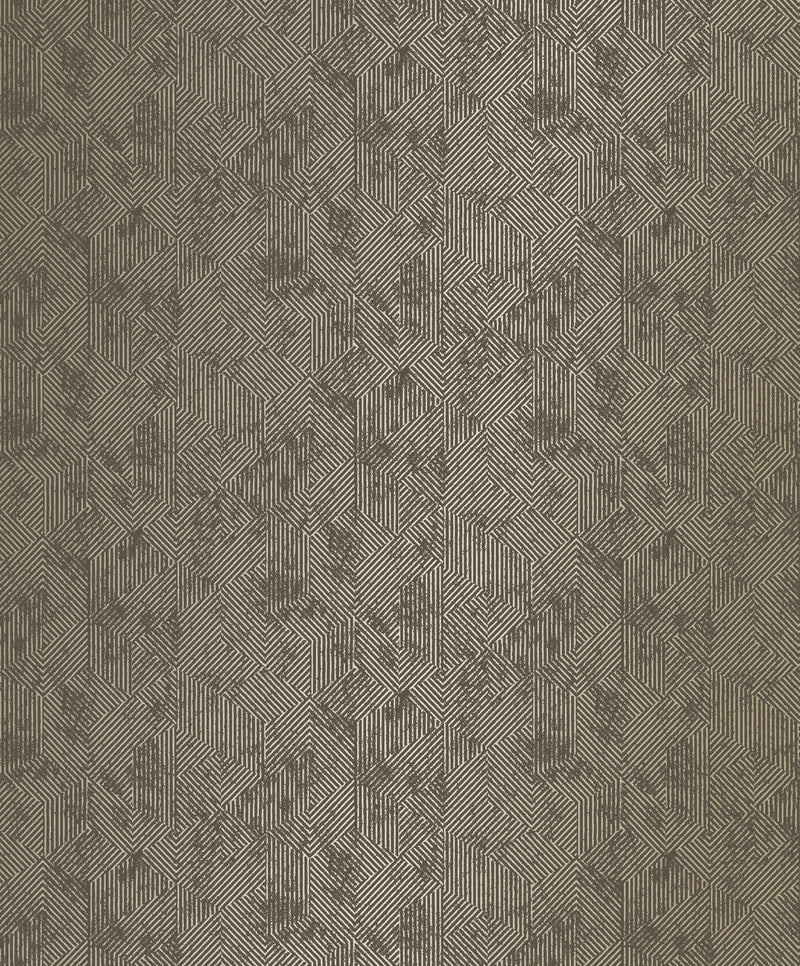 Prism Bronze Brown New Touch Wallpaper by Galerie — flat