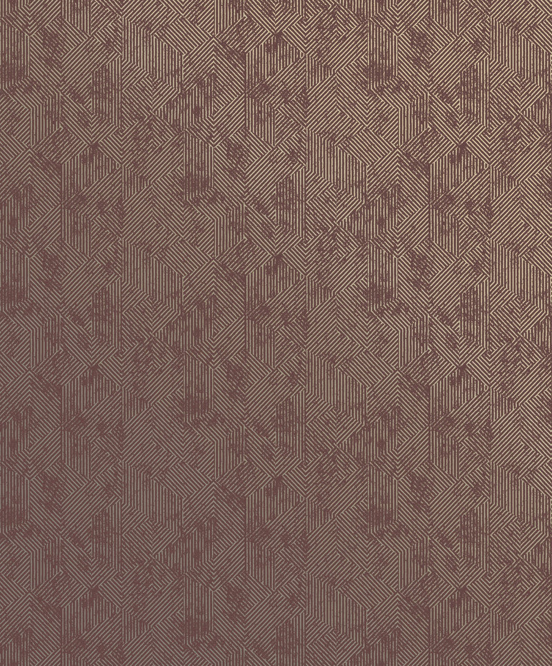 Prism Red / Gold New Touch Wallpaper by Galerie — flat