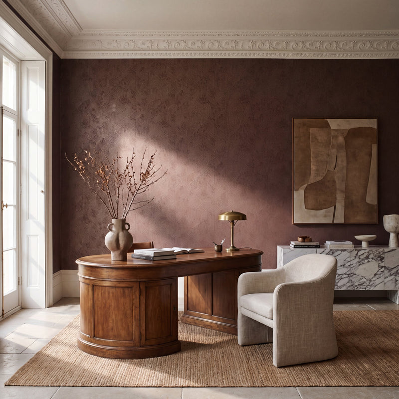 Prism Red / Gold New Touch Wallpaper by Galerie — roomshot 1