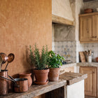 Brushmark Orange New Touch Wallpaper by Galerie — roomshot 1