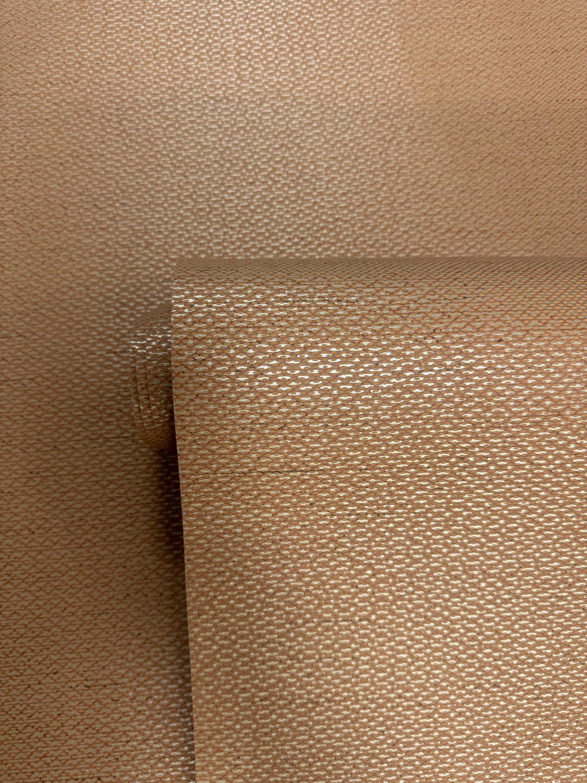 Woven Texture Orange New Touch Wallpaper by Galerie — roll shot