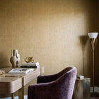 Interlace Yellow New Touch Wallpaper by Galerie — roomshot 1