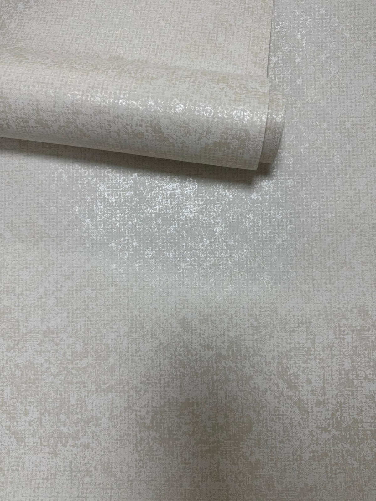 Worn Tile Beige New Touch Wallpaper by Galerie — roll shot