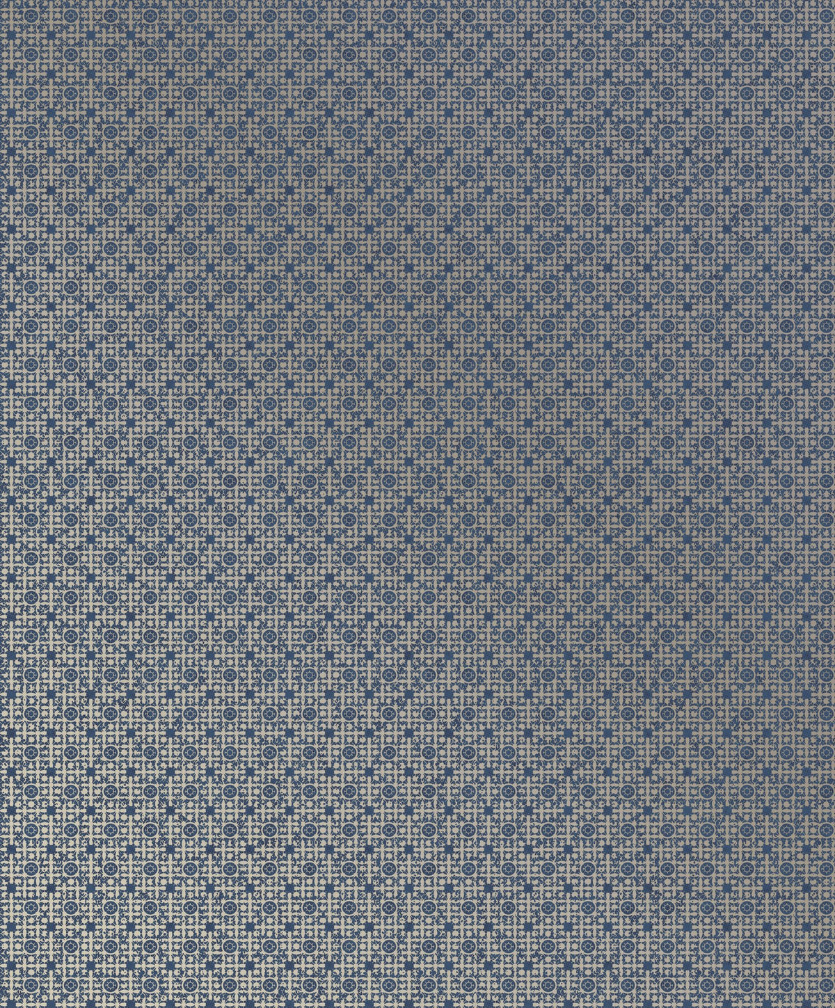 Worn Tile Blue / Silver Grey New Touch Wallpaper by Galerie — flat