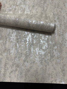 Patina Beige / Silver Grey New Touch Wallpaper by Galerie — roll shot