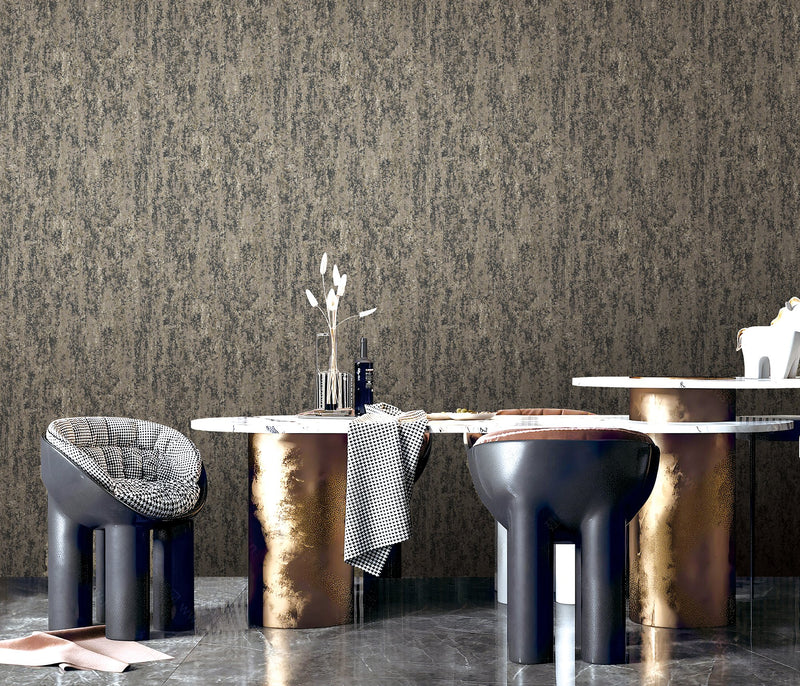 Patina Bronze Brown / Beige New Touch Wallpaper by Galerie — roomshot 1