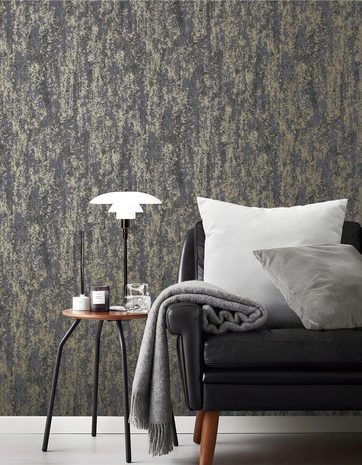 Patina Blue / Rose Gold New Touch Wallpaper by Galerie — roomshot 2