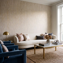 Strand Beige / Gold New Touch Wallpaper by Galerie — roomshot 1