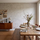 Crosshatch Beige / Silver Grey New Touch Wallpaper by Galerie — roomshot 1