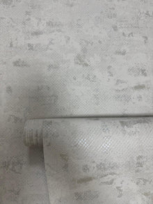 Crosshatch Beige / Silver Grey New Touch Wallpaper by Galerie — roll shot