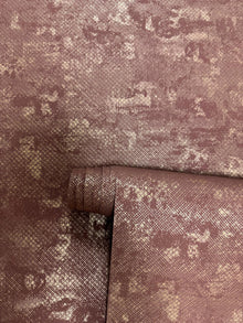 Crosshatch Red / Gold New Touch Wallpaper by Galerie — roll shot