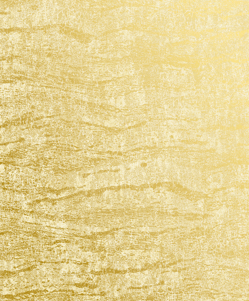 Ripple Yellow / Gold New Touch Wallpaper by Galerie — flat