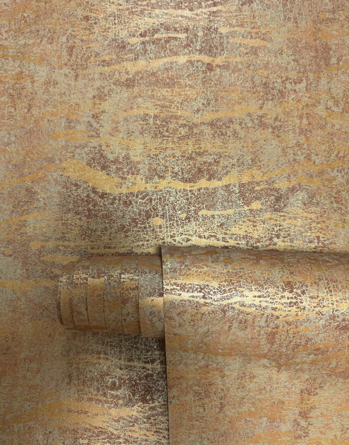 Ripple Orange New Touch Wallpaper by Galerie — roll shot