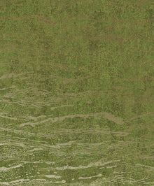 Ripple Green / Gold New Touch Wallpaper by Galerie — flat