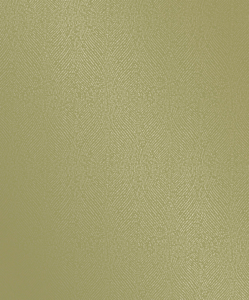 Contour Green / Gold New Touch Wallpaper by Galerie — flat