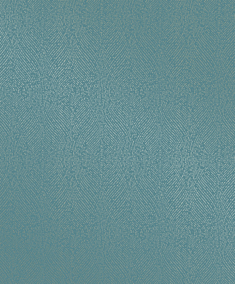 Contour Blue / Gold New Touch Wallpaper by Galerie — flat