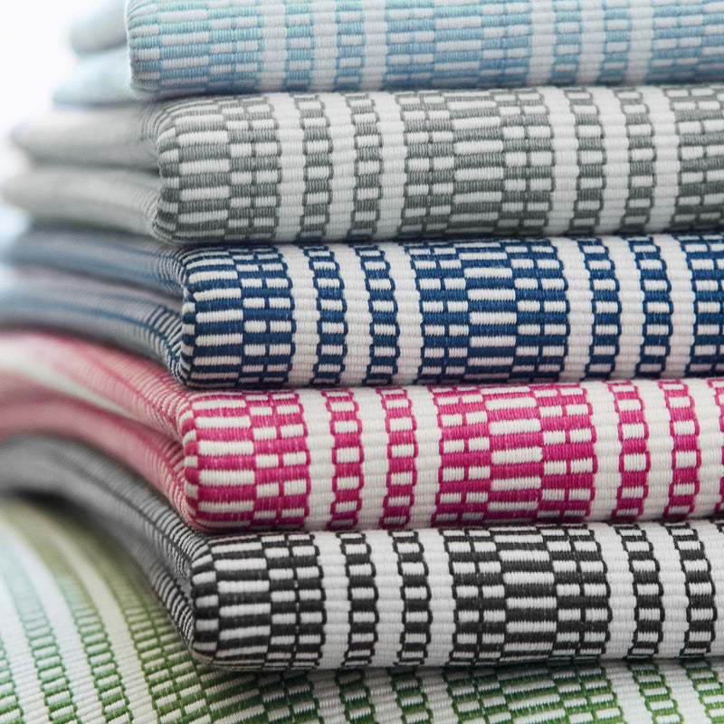 Reed Stripe Nara Navy Fabric by Anna French | AW9847