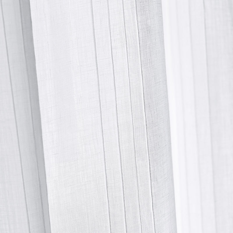 Upstream Sheer Nara White Fabric by Anna French | AW9851