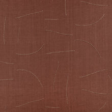 Gesture Sienna Homespun Embroideries Fabric by Mark Alexander