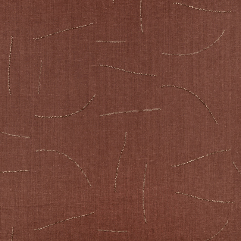 Gesture Sienna Homespun Embroideries Fabric by Mark Alexander
