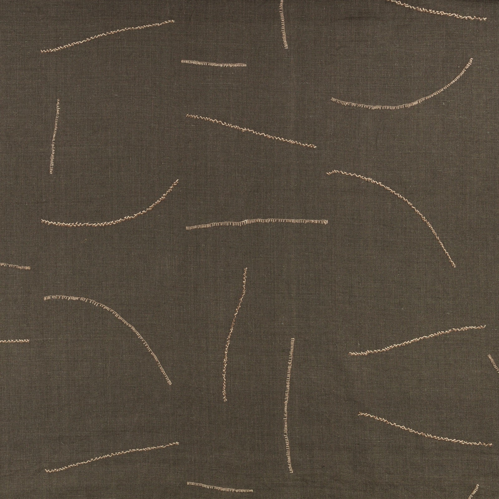 Gesture Heritage Homespun Embroideries Fabric by Mark Alexander
