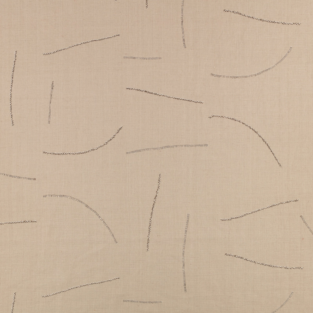 Gesture Flax Homespun Embroideries Fabric by Mark Alexander