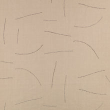 Gesture Flax Homespun Embroideries Fabric by Mark Alexander