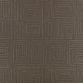 Kuba Embroidery Gunmetal Homespun Embroideries Fabric by Mark Alexander