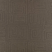 Kuba Embroidery Gunmetal Homespun Embroideries Fabric by Mark Alexander