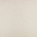 Kuba Embroidery White Sand Homespun Embroideries Fabric by Mark Alexander