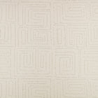 Kuba Embroidery White Sand Homespun Embroideries Fabric by Mark Alexander