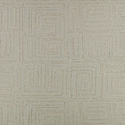 Kuba Embroidery Indian Blue Homespun Embroideries Fabric by Mark Alexander