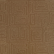 Kuba Embroidery Cumin Homespun Embroideries Fabric by Mark Alexander
