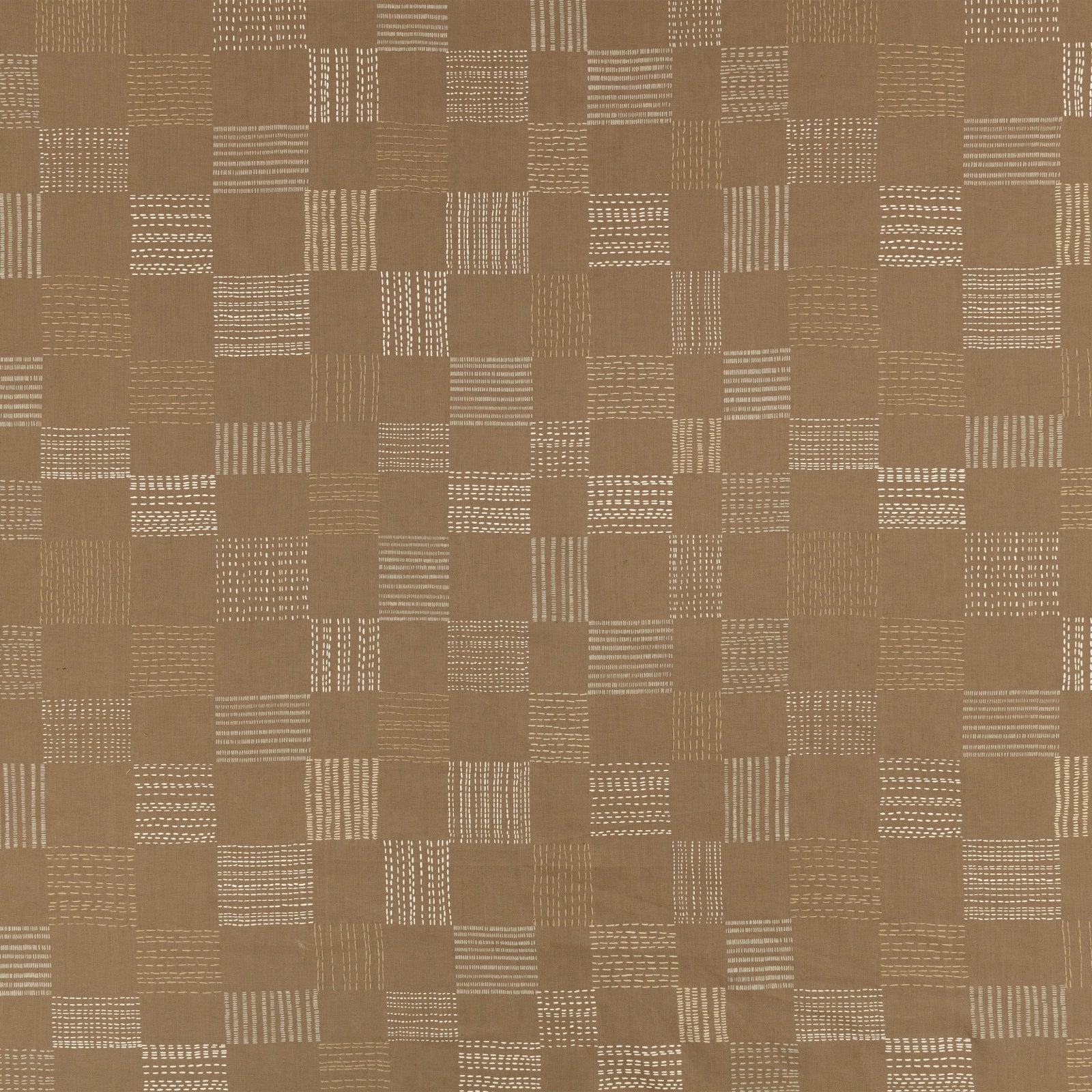Boro Cumin Homespun Embroideries Fabric by Mark Alexander