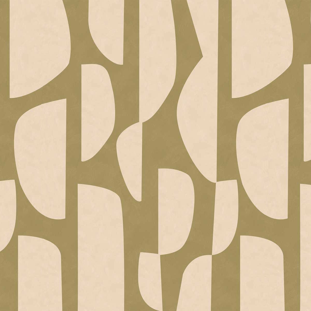 OGN106097003 Totem Vert Kaki Medium Panel Origine Wallpaper by Caselio