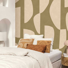 OGN106097003 Totem Vert Kaki Medium Panel Origine Wallpaper by Caselio