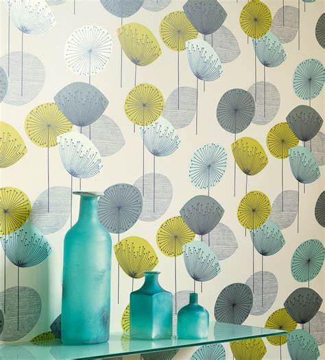 210501 ( DFIF210501 ) DOPWDA104 Dandelion Clocks 50s Wallpapers by Sanderson