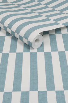 121203 Optimism Stripe Blue Wallpaper by Next