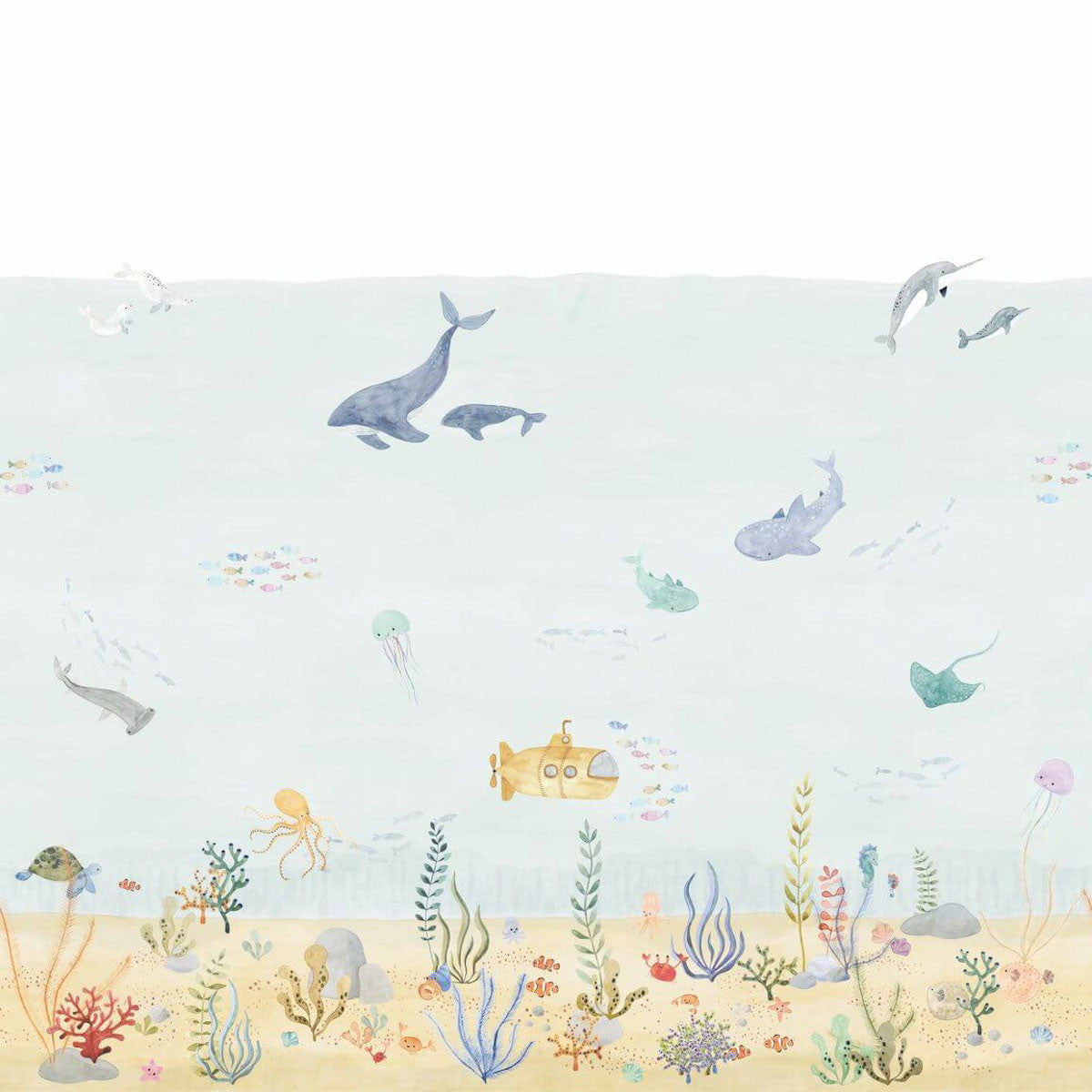 OUTD200706208 Exploration Under The Sea Medium Panel Once Upon A Time 2 Wallpaper by Casadeco