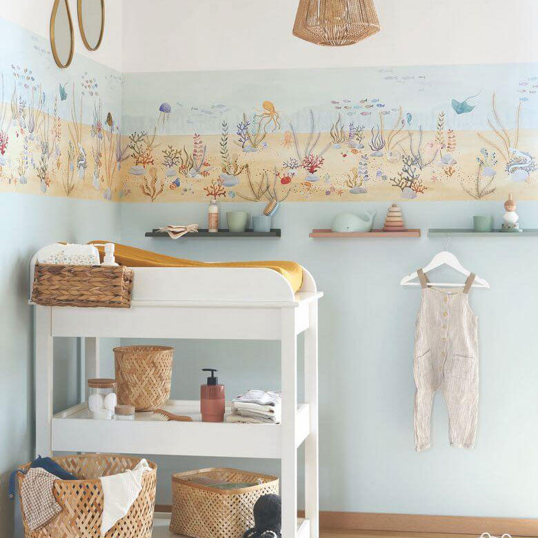 OUTD200730073 Ocean Floor Border Once Upon A Time 2 Wallpaper by Casadeco