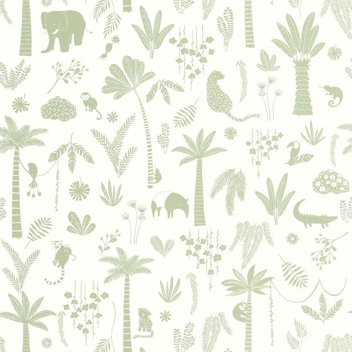 OUTD200767337 Poetic Jungle Once Upon A Time 2 Wallpaper by Casadeco