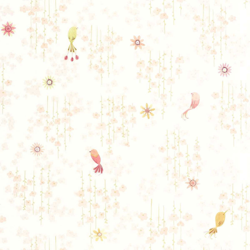 OUTD200784343 Tropical Birds Once Upon A Time 2 Wallpaper by Casadeco