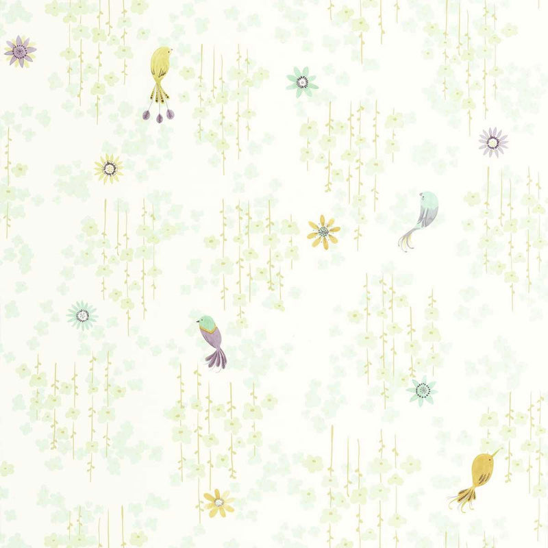 OUTD200787117 Tropical Birds Once Upon A Time 2 Wallpaper by Casadeco