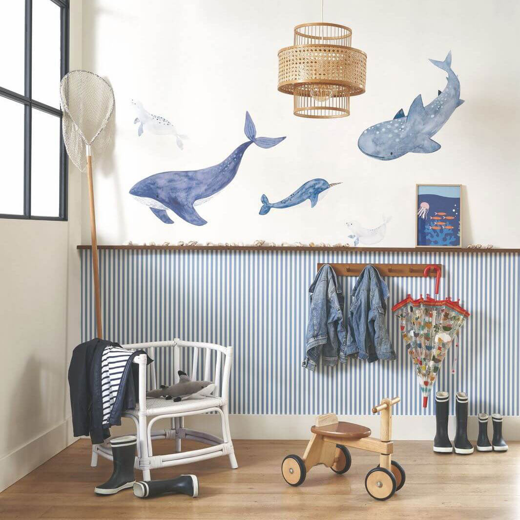 OUTD200896505 Sea Life Spray Up Panel Once Upon A Time 2 Wallpaper by Casadeco