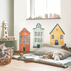 OUTD200908720 Little Houses Spray Up Panel Once Upon A Time 2 Wallpaper by Casadeco